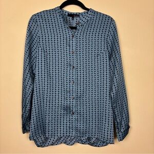 Ro & De Blue‎ Patterned Blouse